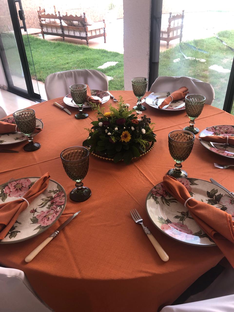 Decoração de mesa para evento